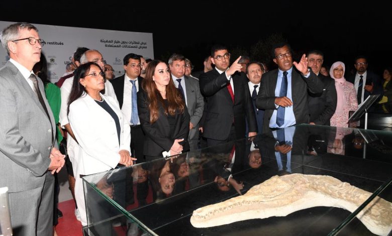 البيضاء: افتتاح معرض مجموعة من المستحاثات الأثرية التي أعيدت إلى المغرب بعد تهريبها البيضاء: افتتاح معرض مجموعة من المستحاثات الأثرية التي أعيدت إلى المغرب بعد تهريبها