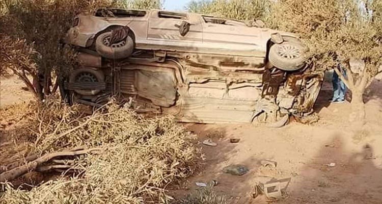 جرسيف.. مصرع شخصين وإصابة 5 آخرين جراء انقلاب “طاكسي” جرسيف.. مصرع شخصين وإصابة 5 آخرين جراء انقلاب “طاكسي”