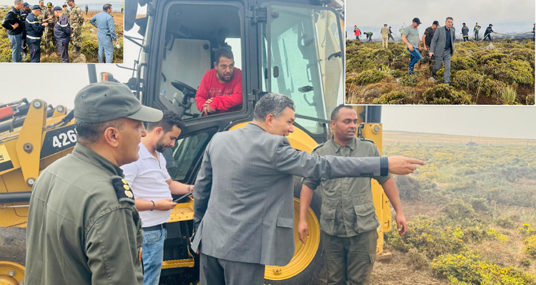 سلطات إفران تخمد حريقا أتى على 15 هكتار من نبات “الشديدة”