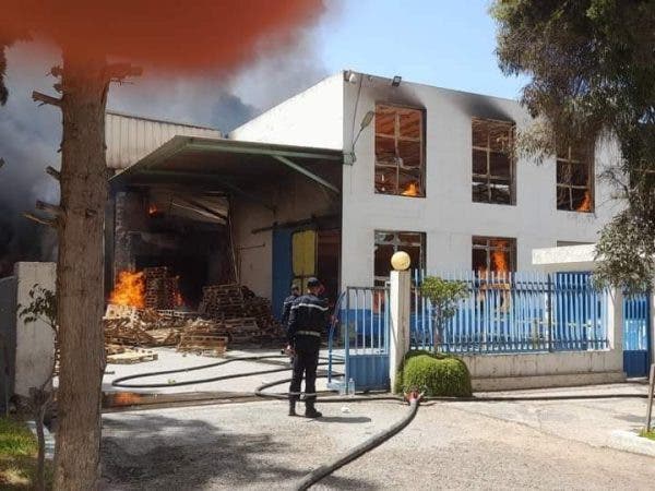فتح بحث قضائي لتحديد ظروف وملابسات حريق مصنع الورق ببرشيد