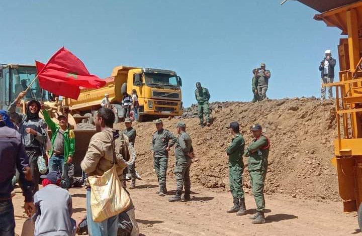 ميدلت  .. استغلال شركة صينية لمنجم “بوُزَّال”باعالي إملشيل يخرج الساكنة للاحتجاج