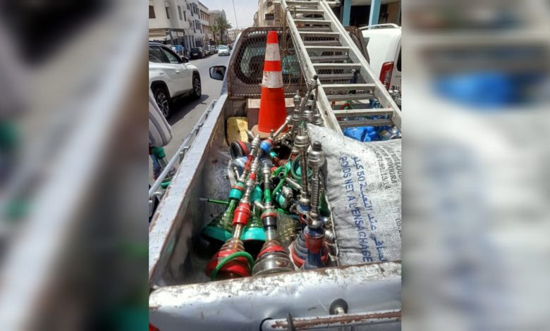 أكادير : حملات مكثفة لتحرير الملك العمومي ومقاهي الشيشا بحي الداخلة أكادير : حملات مكثفة لتحرير الملك العمومي ومقاهي الشيشا بحي الداخلة