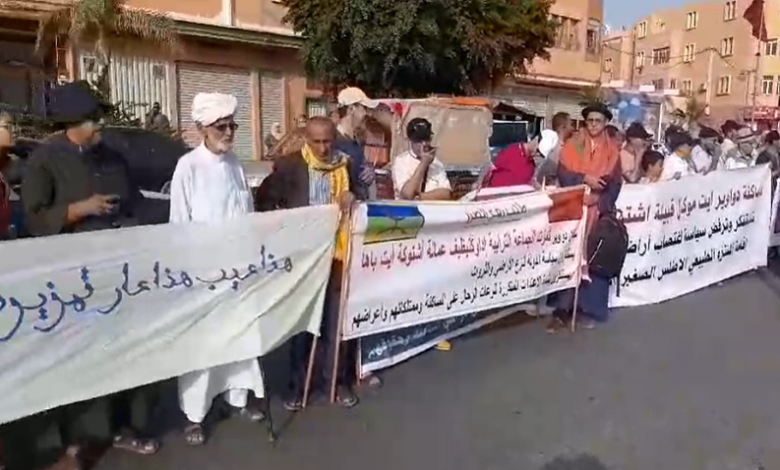 اشتوكة : احتجاجات على “لفتيت” من عملية “التحفيظ القسري لأراضي ” الأجداد اشتوكة : احتجاجات على “لفتيت” من عملية “التحفيظ القسري لأراضي ” الأجداد