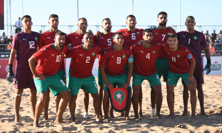 المنتخب الوطني لكرة القدم الشاطئية يكتسح نظيره البلجيكي 9-2 المنتخب الوطني لكرة القدم الشاطئية يكتسح نظيره البلجيكي 9-2