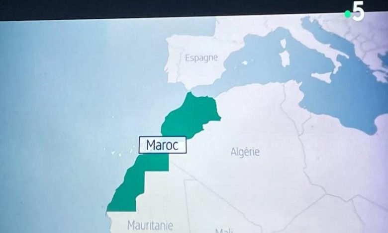 فرنسا تُبرز خريطة المغرب الكاملة فرنسا تُبرز خريطة المغرب الكاملة